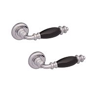 Ручки на розеті GAVROCHE Cesium (Z8) CP/BLACK хром/чорний